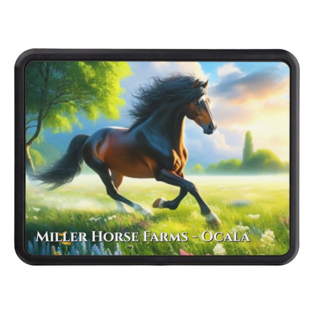 Cubierta Para Remolque Stallion Running Horse Farm (Anverso)