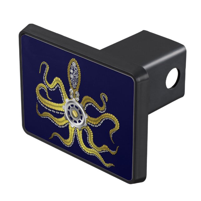 Cubierta Para Remolque Steampunk Gears Octopus Kraken (Parte superior derecha)