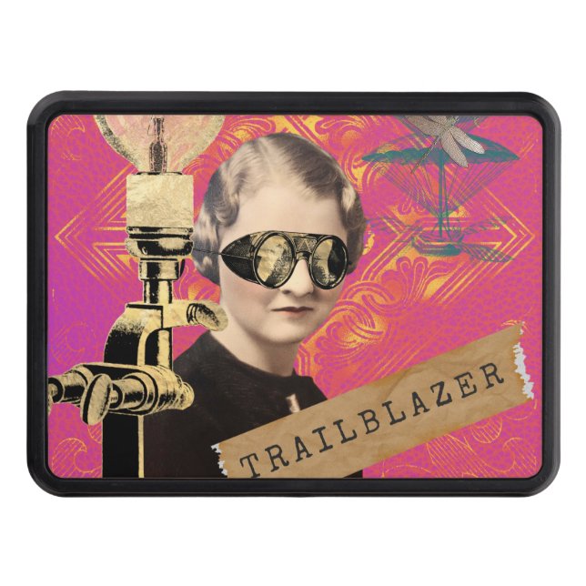 Cubierta Para Remolque Steampunk Woman Trailblazer Pop Art (Anverso)