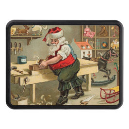 Cubierta Para Remolque Taller de Navidades de Vintage Santa Claus
