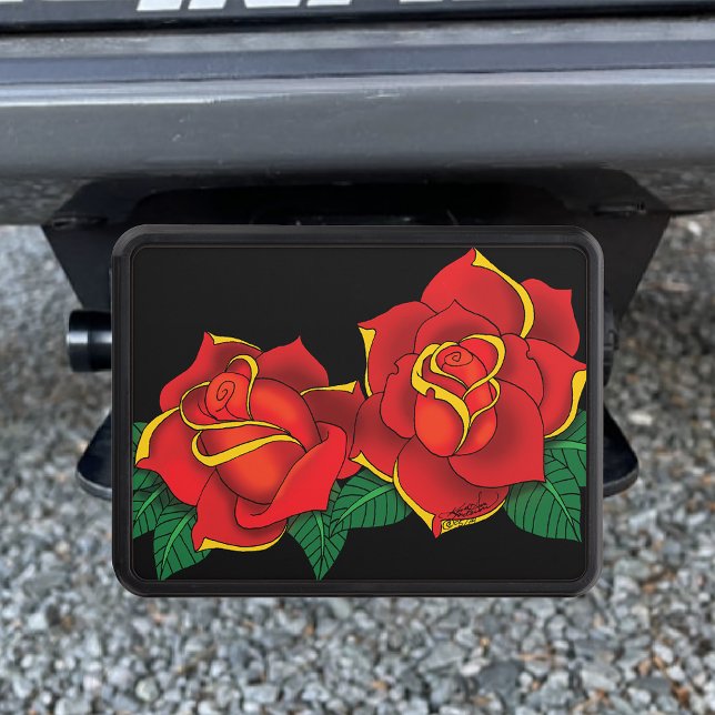 Cubierta Para Remolque Tatuajes de rosas rojas (Subido por el creador)