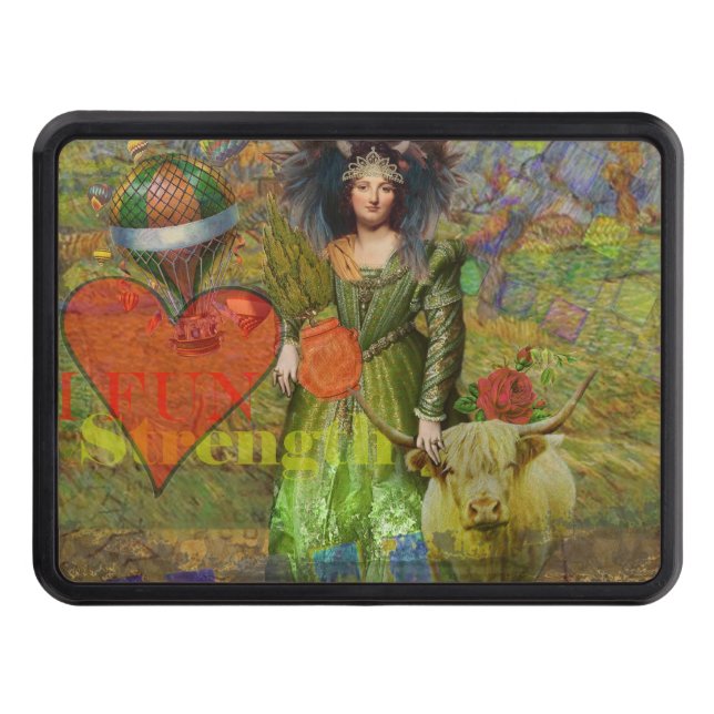 Cubierta Para Remolque Taurus clásico retrato de mujer gótica (Anverso)