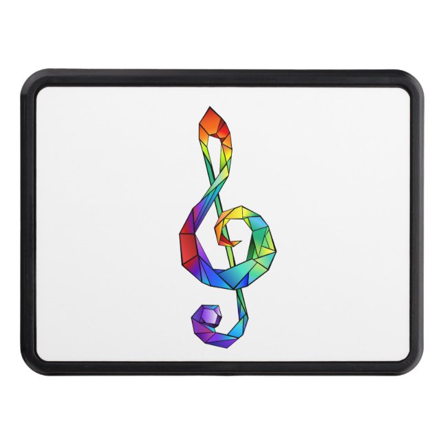 Cubierta Para Remolque Tecla musical arcoiris tremendo clef (Anverso)