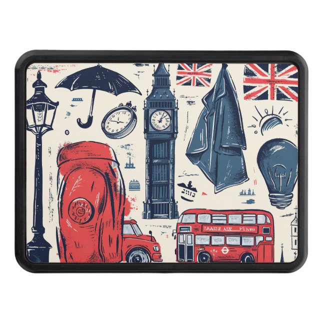 Cubierta Para Remolque Tema de Inglaterra en Londres (Anverso)