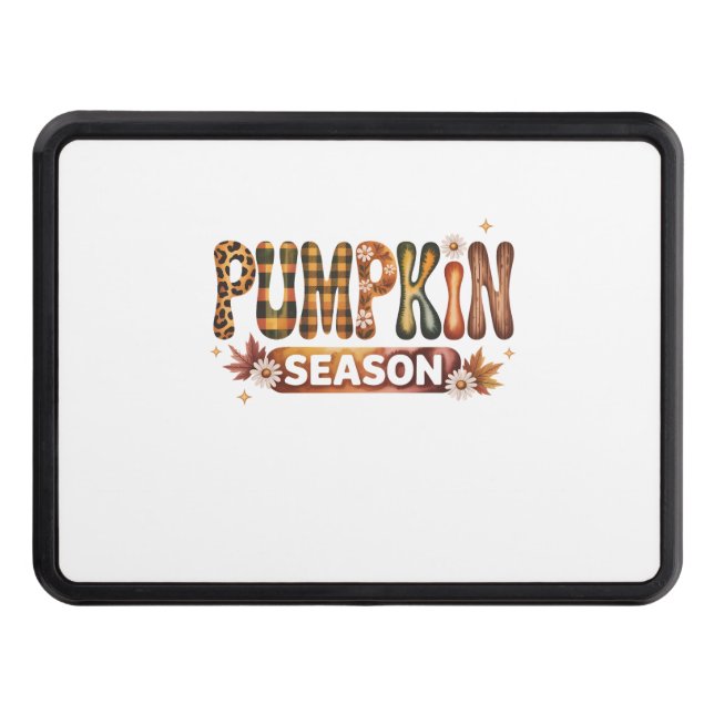 Cubierta Para Remolque Temporada de calabaza Cae Boho (Anverso)