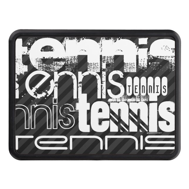 Cubierta Para Remolque Tenis; franjas grises negras y oscuras (Anverso)