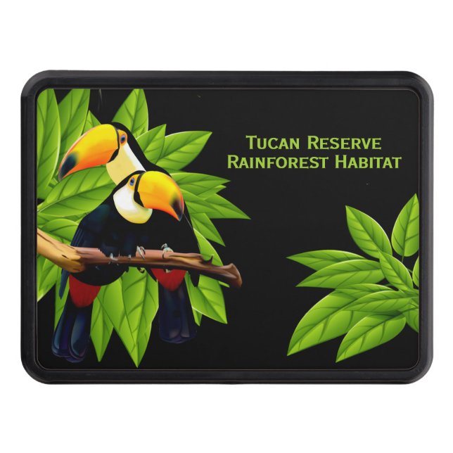 Cubierta Para Remolque Texto personalizado de Toucan Duo (Anverso)