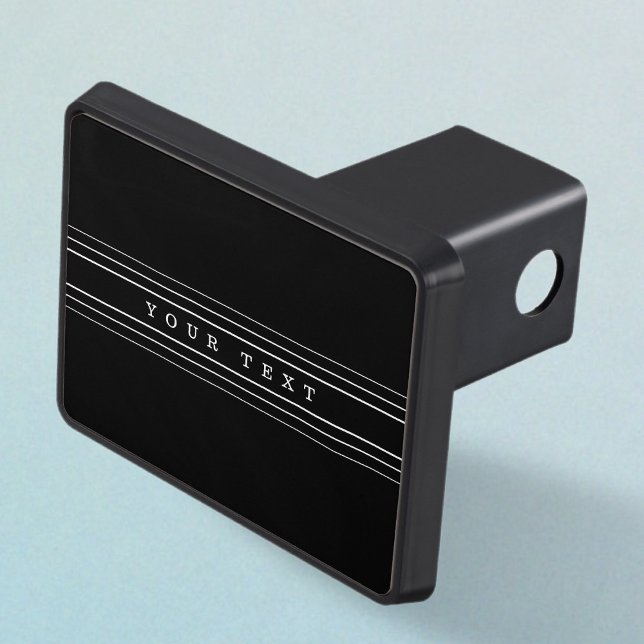 Cubierta Para Remolque Texto Personalizado y franjas modernas | Blanco y  (Subido por el creador)