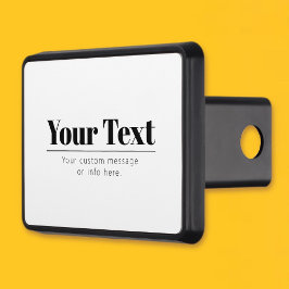 Cubierta Para Remolque Texto retro-moderno de estilo | Blanco y negro