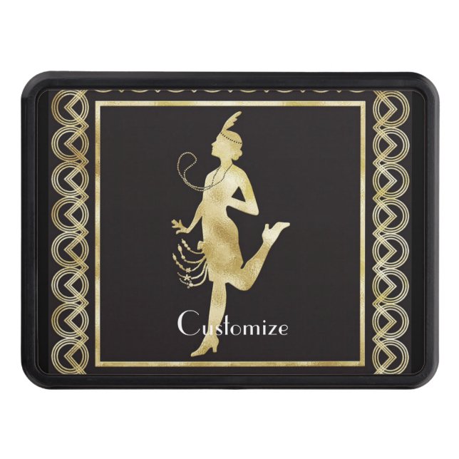 Cubierta Para Remolque Thunder_Cove, Chica de Flapper de 1920 (Anverso)