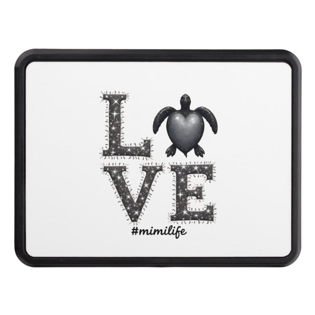 Cubierta Para Remolque Tortuga de la abuela - Ama a Mimi Life Sea Turtle, (Anverso)