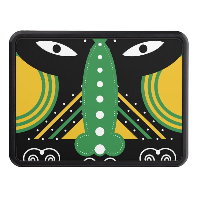 Cubierta Para Remolque tribal ritual verde (Anverso)