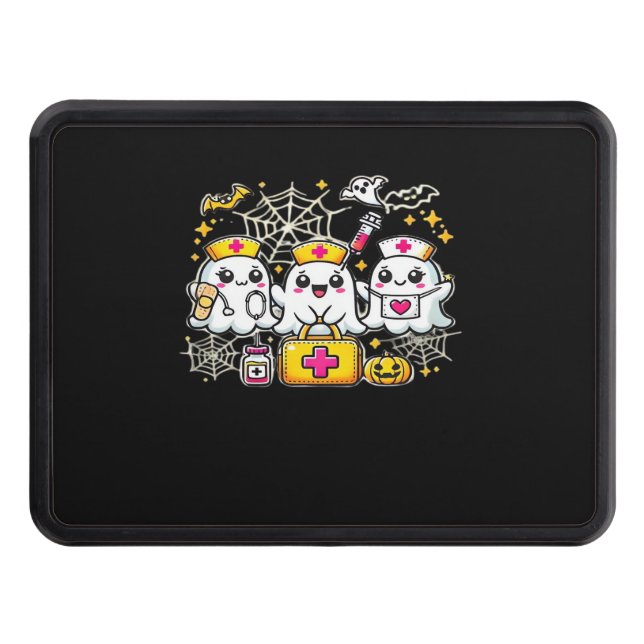 Cubierta Para Remolque Trío de enfermeras de fantasía de Halloween con ki (Anverso)