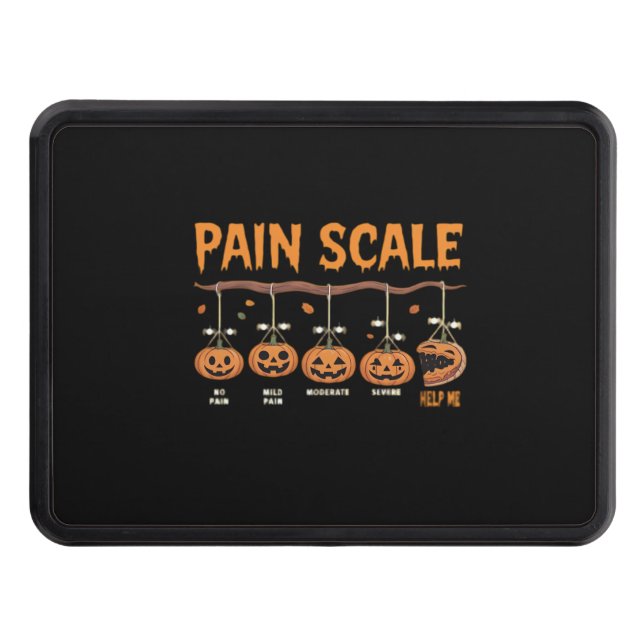 Cubierta Para Remolque Triste Calabaza Escala de dolor de calabaza Trauma (Anverso)