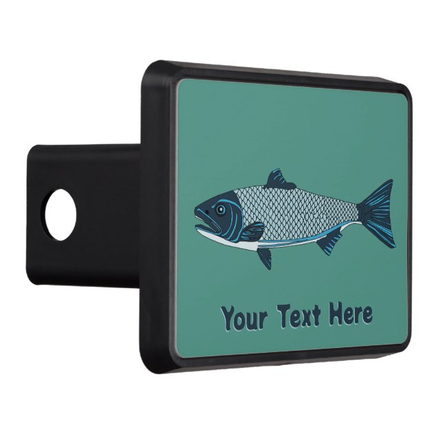 Cubierta Para Remolque Trucha de arte popular azul/salmón (Derecha)