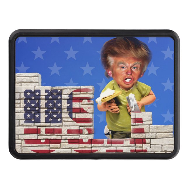 Cubierta Para Remolque Trump construyendo el muro (Anverso)