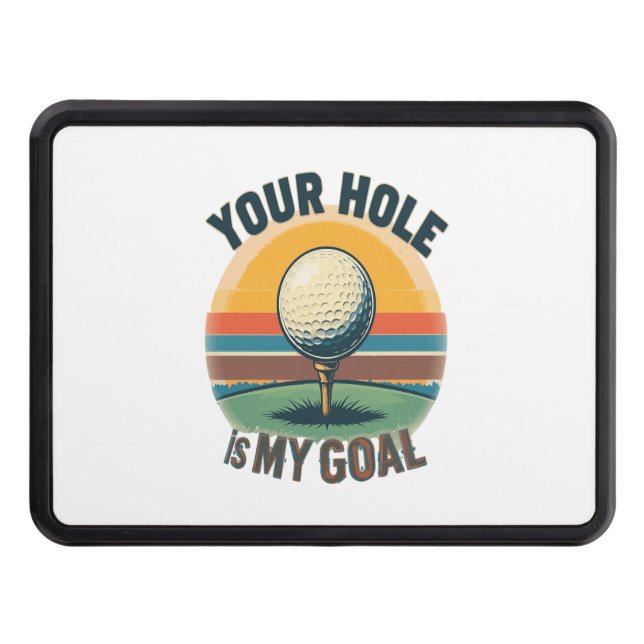 Cubierta Para Remolque Tu Agujero Es Mi Golf Golfing Golf (Anverso)