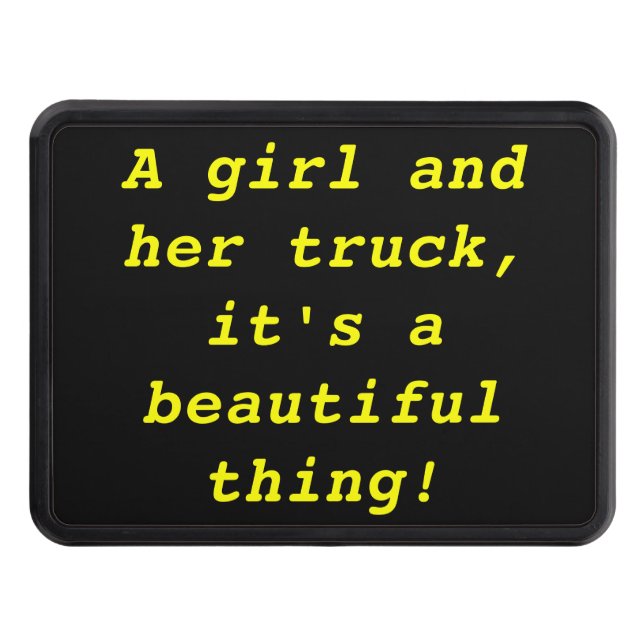 Cubierta Para Remolque Un chica y su camión - cosa hermosa (Anverso)