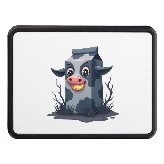 Cubierta Para Remolque Vaca de cartón de leche maldición (Anverso)