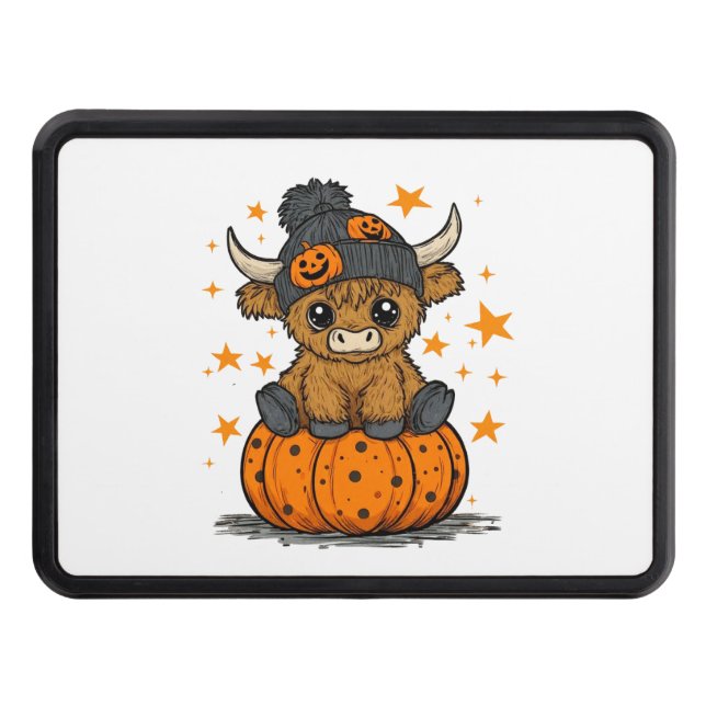 Cubierta Para Remolque Vaca Retro Halloween Highland (Anverso)