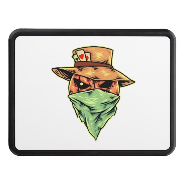 Cubierta Para Remolque vaquero en halloween (Anverso)