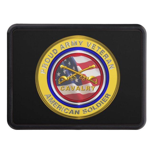 Cubierta Para Remolque Veterano del Ejército Orgulloso Caballero Soldado (Anverso)