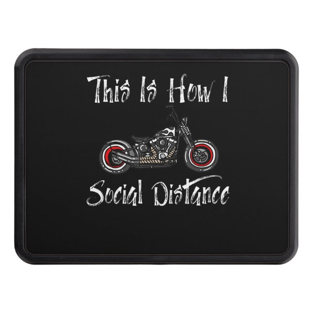 Cubierta Para Remolque Viaje en motocicleta a distancia social (Anverso)