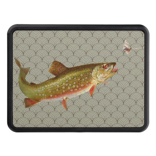 Cubierta Para Remolque Vintage Rainbow Trout Fly Fishing (Anverso)