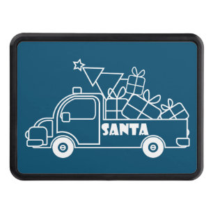 Cubierta Para Remolque Vista lateral del camión de Navidades de esquema