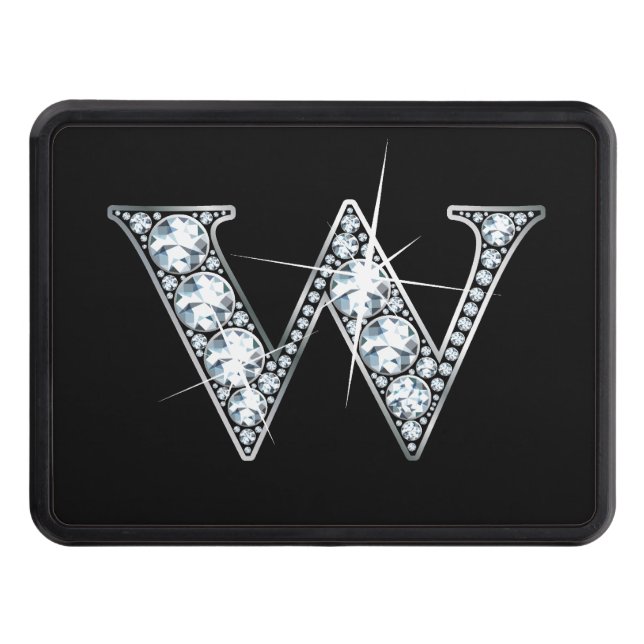 Cubierta Para Remolque W Faux-"Diamond Bling" Trailer Hitch Cover (Anverso)