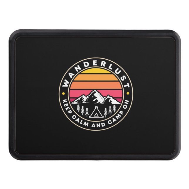 Cubierta Para Remolque Wanderlust Mantengan La Calma Y Acampen (Anverso)