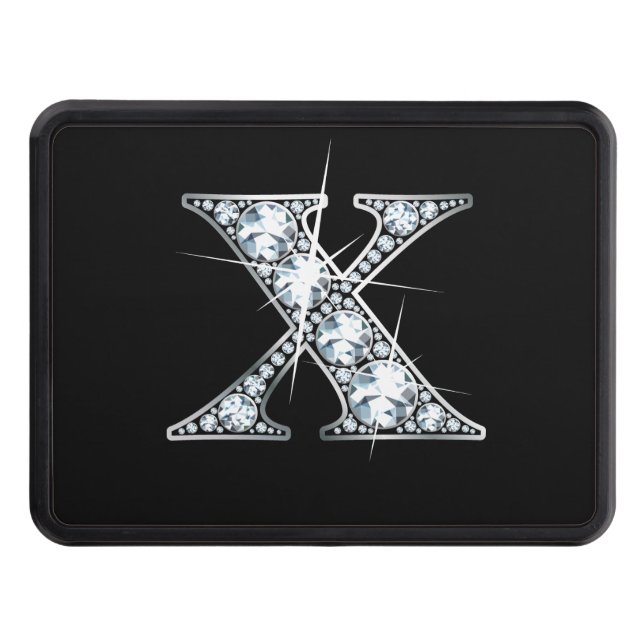 Cubierta Para Remolque X Faux-"Diamond Bling" Trailer Hitch Cover (Anverso)