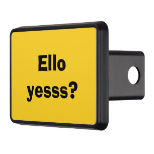 Cubierta Para Remolque Yesss Cita divertida con texto negro