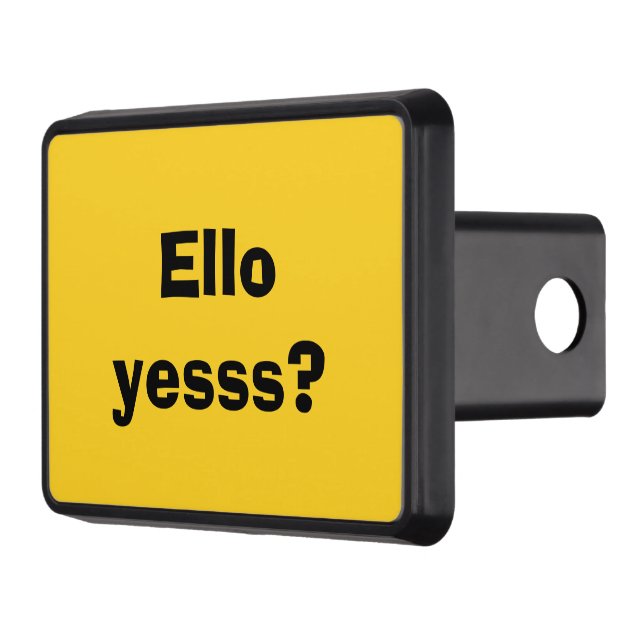 Cubierta Para Remolque Yesss Cita divertida con texto negro (Izquierda)