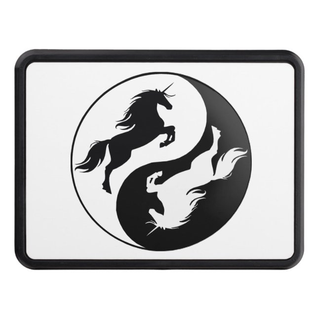 Cubierta Para Remolque Yin Yang Unicorn Trailer Hitch Cover (Anverso)