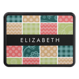 Cubierta Para Remolque Zigzag, Chevron, Gingham, Puntos Polka, Tu Nombre