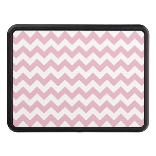 Cubierta Para Remolque Zigzag rosa, Chevron rosado, patrón geométrico (Anverso)