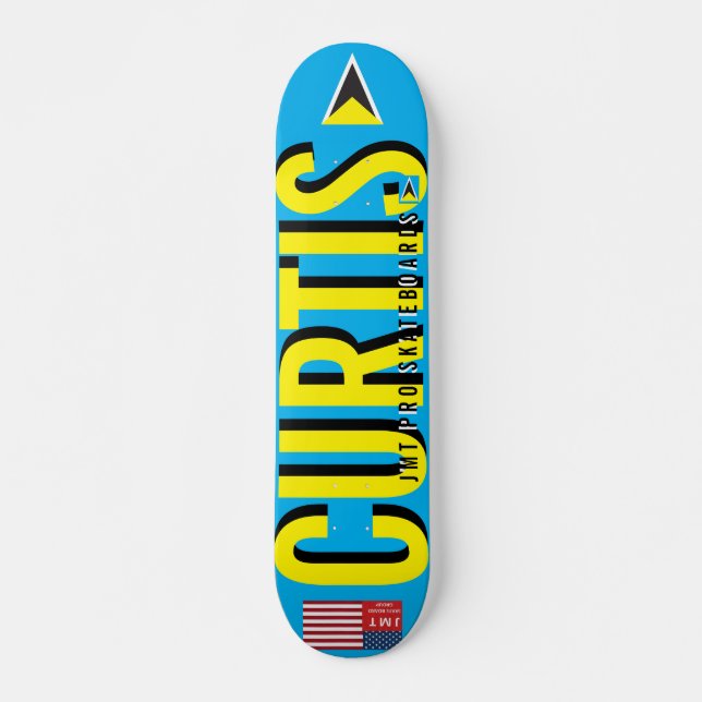 Cubierta para skateboard CURTIS 7 de 3/4" (Anverso )