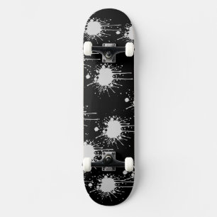 Cubierta para skateboard de resumen Rubor en blanc