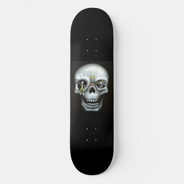Cubierta para skateboard "Fiesta Skull" (Anverso)