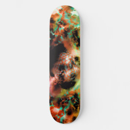 Cubierta para skateboard :Naranja abstracto"