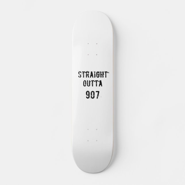 Cubierta para skateboard Outta 907 - Texto negro (Anverso)