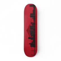 Cubierta para skateboard - Skyline Portland - Rojo