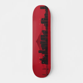 Cubierta para skateboard - Skyline Portland - Rojo