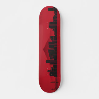Cubierta para skateboard - Skyline Portland - Rojo
