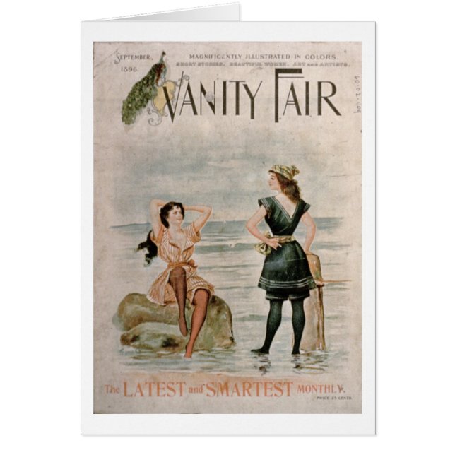 Cubierta para "Vanity Fair", septiembre de 1896 (Frente)