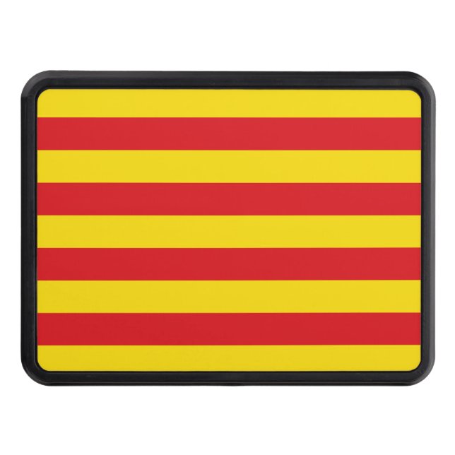 Cubierta patriótica con bandera de Cataluña (Anverso)