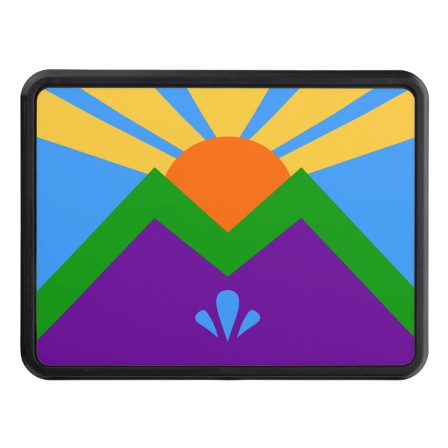 Cubierta patriótica con bandera de Manitou Springs (Anverso)