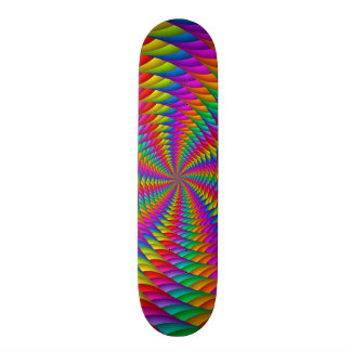 Cubierta psicodélica del monopatín del espiral del