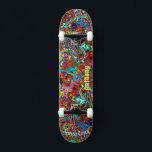 Cubierta psicodélica para skateboard<br><div class="desc">Haz que esta cubierta psicodélica sea tuya agregando tu texto. Para acceder a las herramientas de edición avanzadas,  vaya a "Personalizar esta plantilla" y haga clic en "Detalles",  desplácese hacia abajo y presione el enlace "clic para más personalizares".</div>